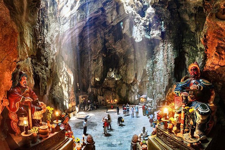 Visit the Marble Mountains and discover hidden caves