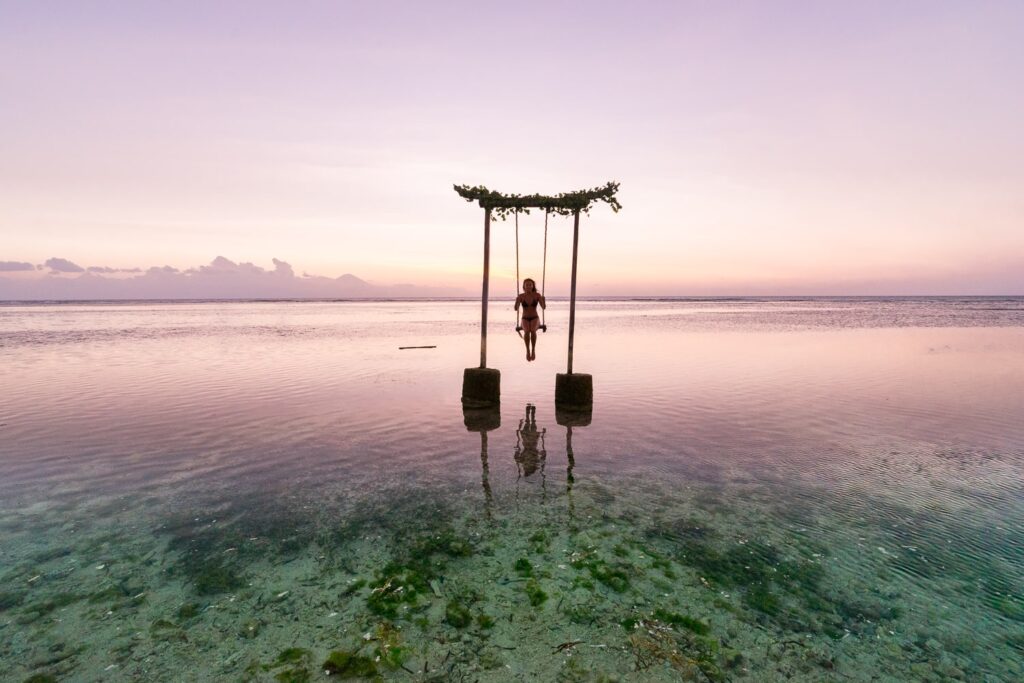 Visit the Famous Gili T Swings