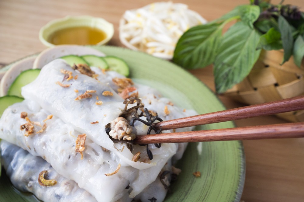 Banh Cuon (Steamed Rice Rolls)