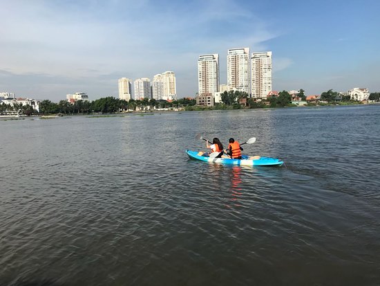 Kayaking in Saigon River