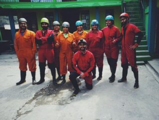 Caving group-Mawmluh-Best meghalaya group trips