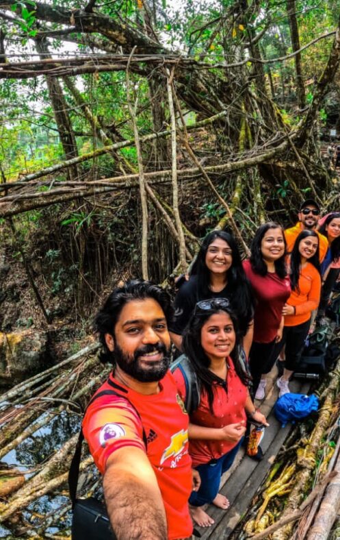 Nongriat double roots bridge-Best meghalaya group trips