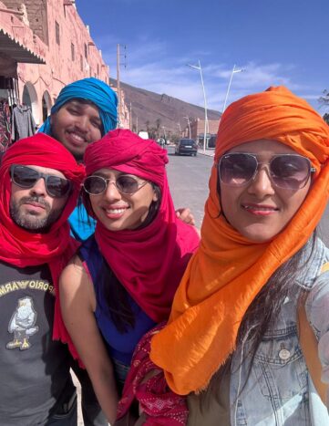 morocco group trip orange jacket12