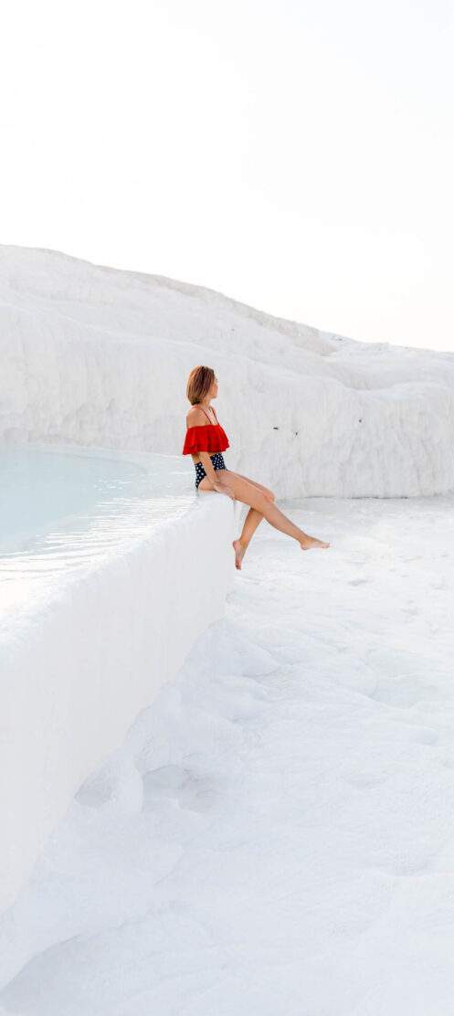 pamukkale like snow turkey